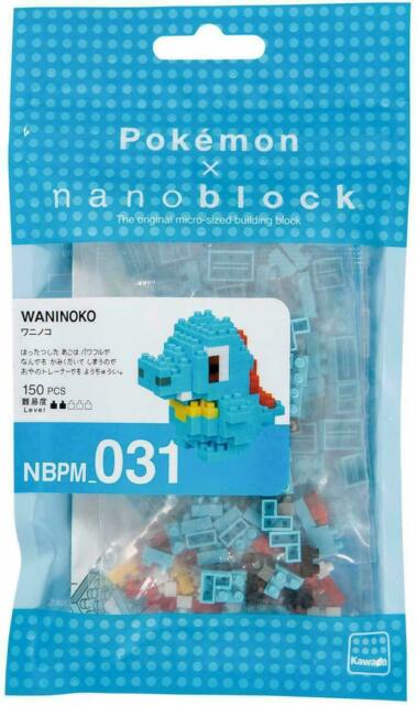 Kawada NBPM-031 nanoblock Pokemon Totodile (Waninoko)